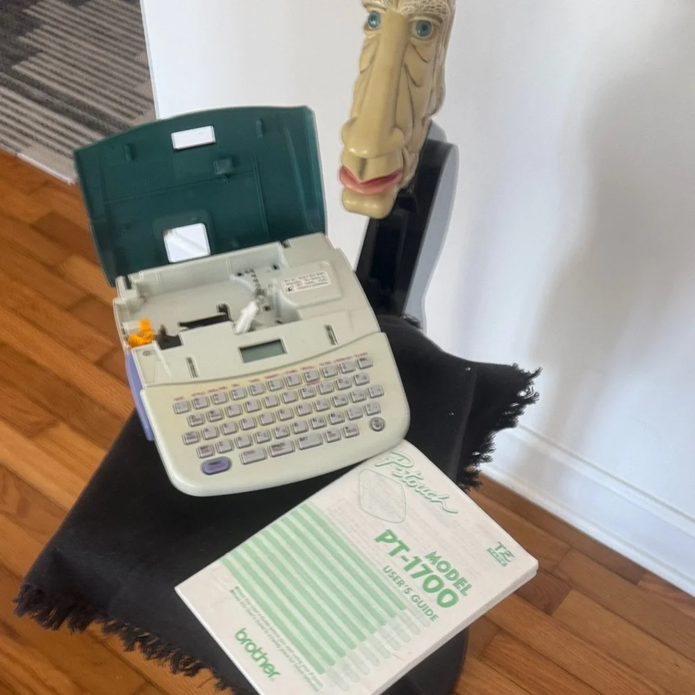 Brother PT-1700 Label Maker - Gray and Teal